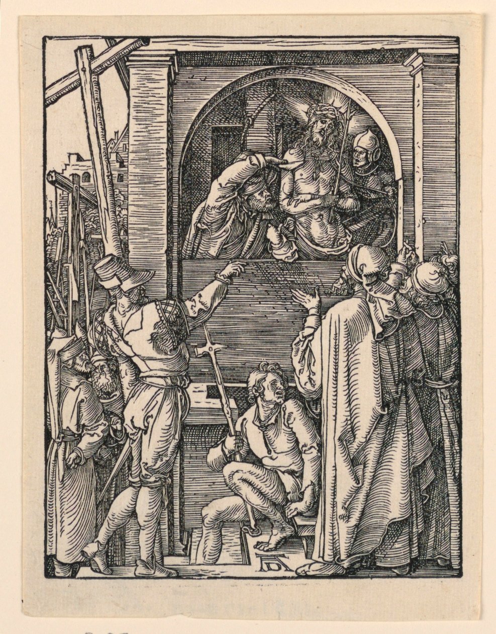 人前的基督》（Ecce Homo），选自《小受难系列 作者 阿尔布雷希特丢勒