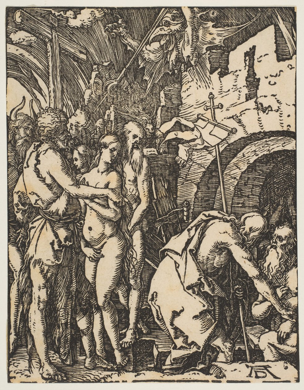 基督在凌波，摘自The Small Passion，ca。 1509。 作者 阿尔布雷希特丢勒