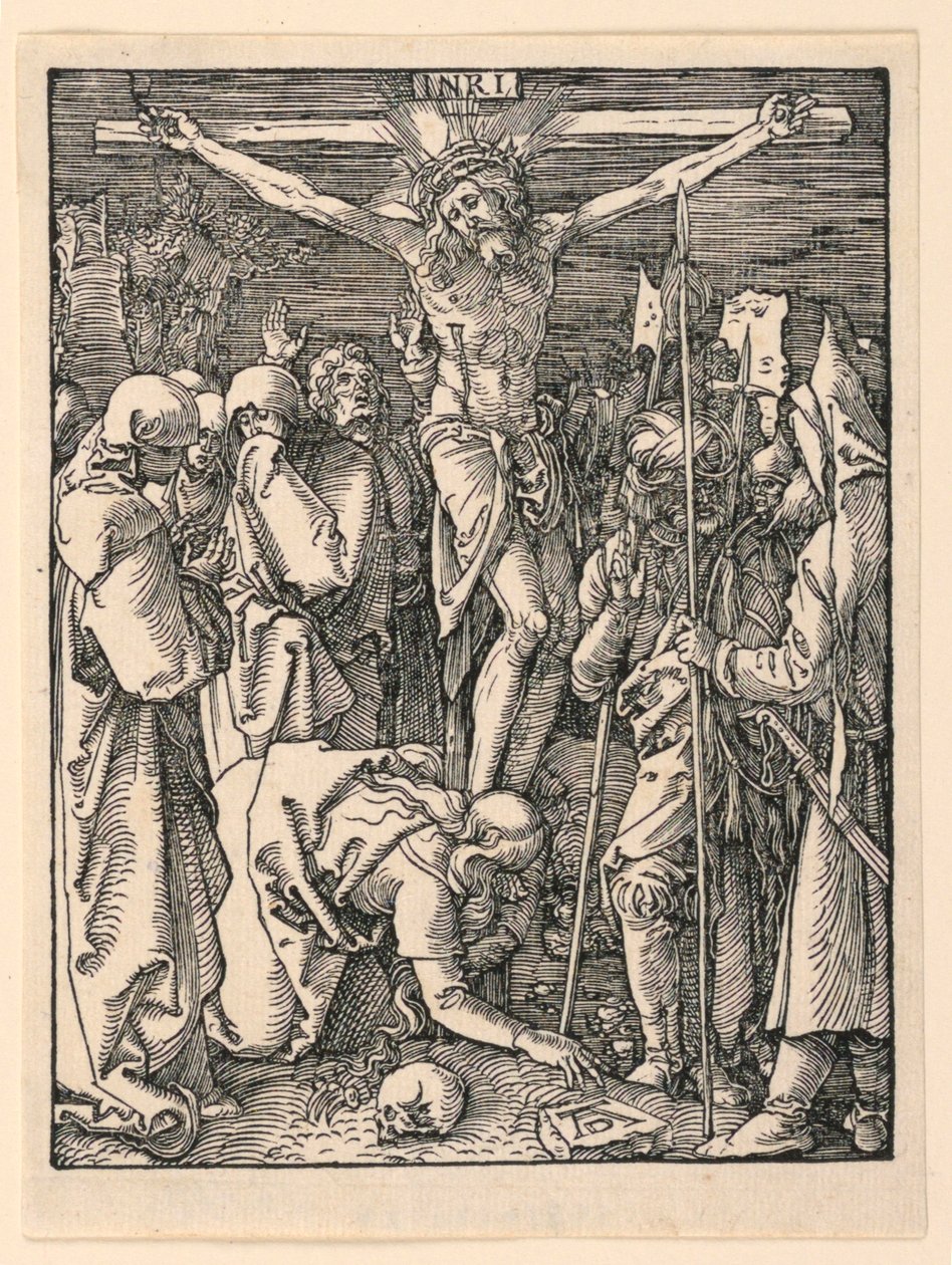 十字架上的基督》（The Crucifixion），选自《小受难系列 作者 阿尔布雷希特丢勒