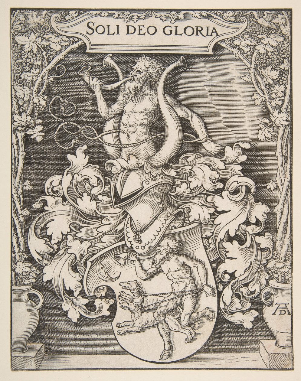 Johann Tscherte的纹章，未注明。 作者 阿尔布雷希特丢勒