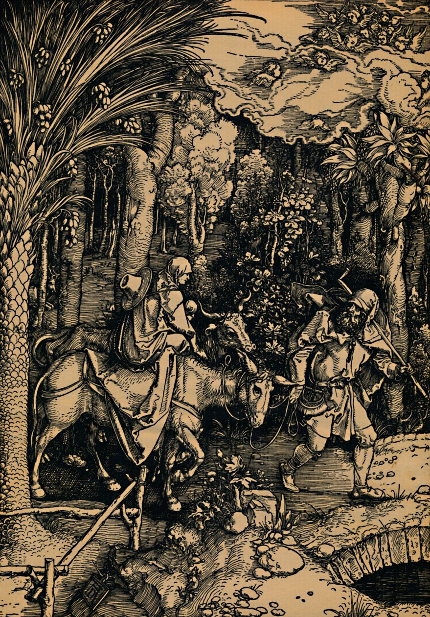 1503-1504年，飞往埃及的航班。 作者 阿尔布雷希特丢勒