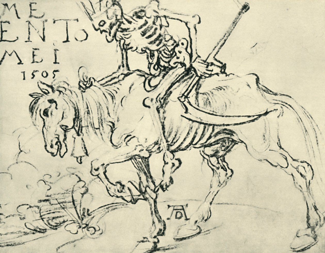 死骑，1505年，1943年。 作者 阿尔布雷希特丢勒