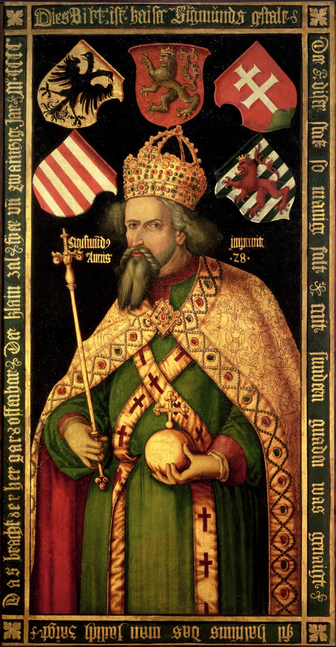 皇帝西吉斯蒙德，神圣罗马帝国皇帝，匈牙利国王和波希米亚（1368-1437），c.1600 作者 阿尔布雷希特丢勒