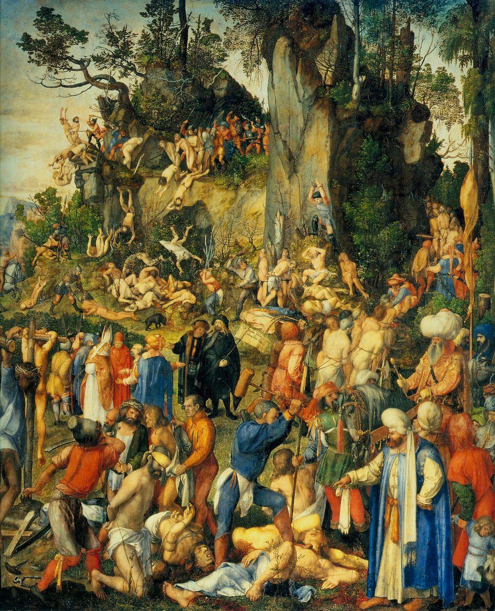 德语：Marter der zehntausend Christen 万人殉难 作者 阿尔布雷希特丢勒
