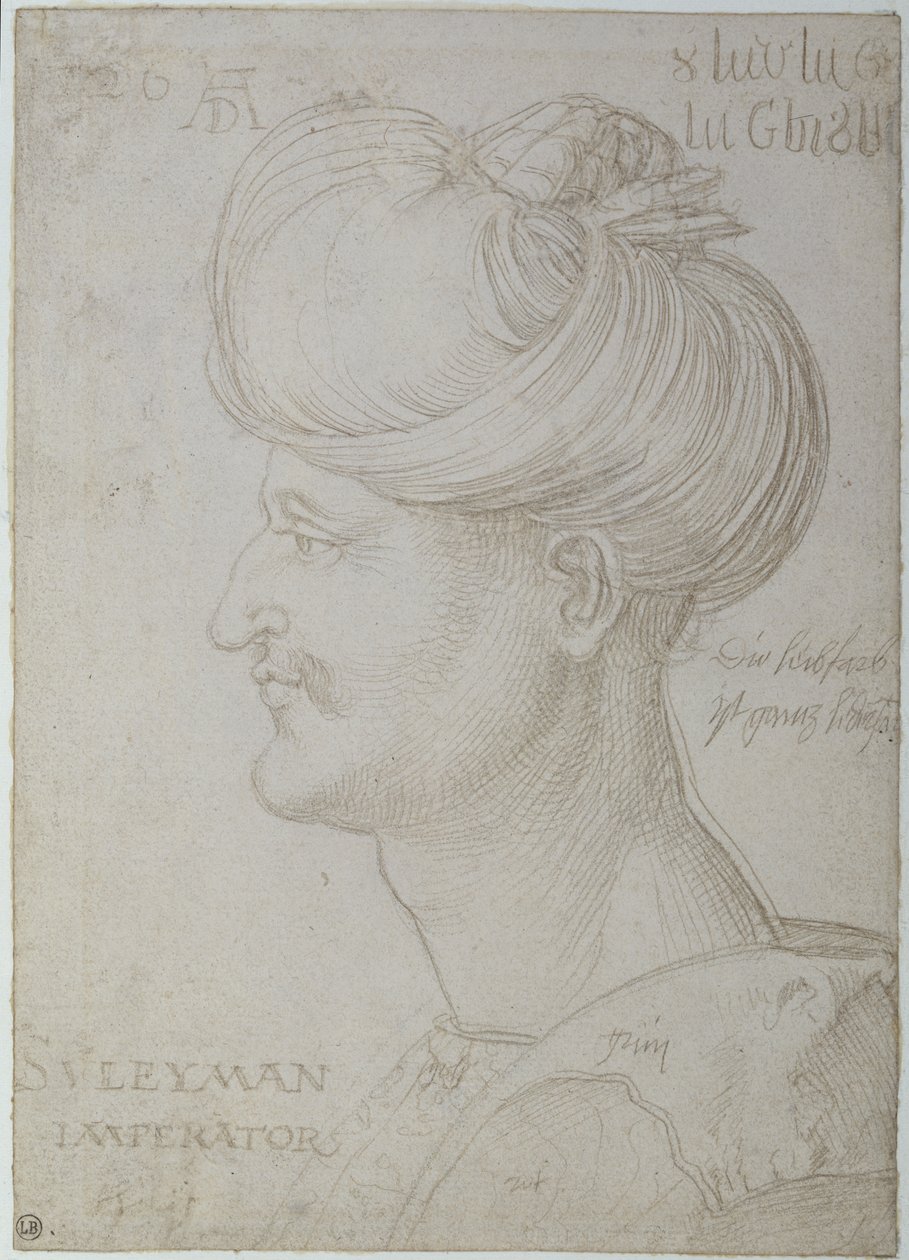 Suleyman the Magnificent（1494-1566）1526（纸上银点）负责人 作者 阿尔布雷希特丢勒