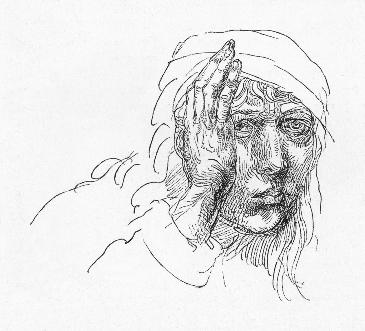 阿尔布雷希特·杜勒（Albrecht Durer）小时候的肖像。，c1491，1906年 作者 阿尔布雷希特丢勒