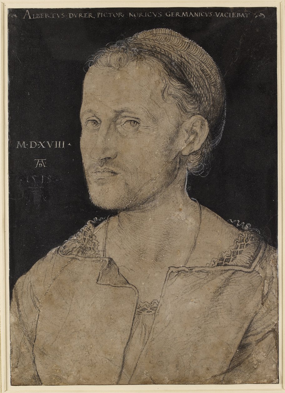 Hans Burgkmair的肖像，1518年（木炭） 作者 阿尔布雷希特丢勒