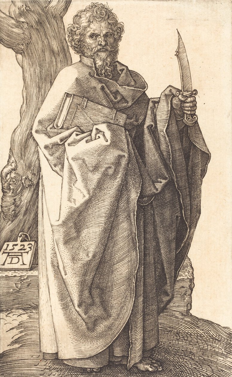 圣巴托洛缪，1523年。 作者 阿尔布雷希特丢勒