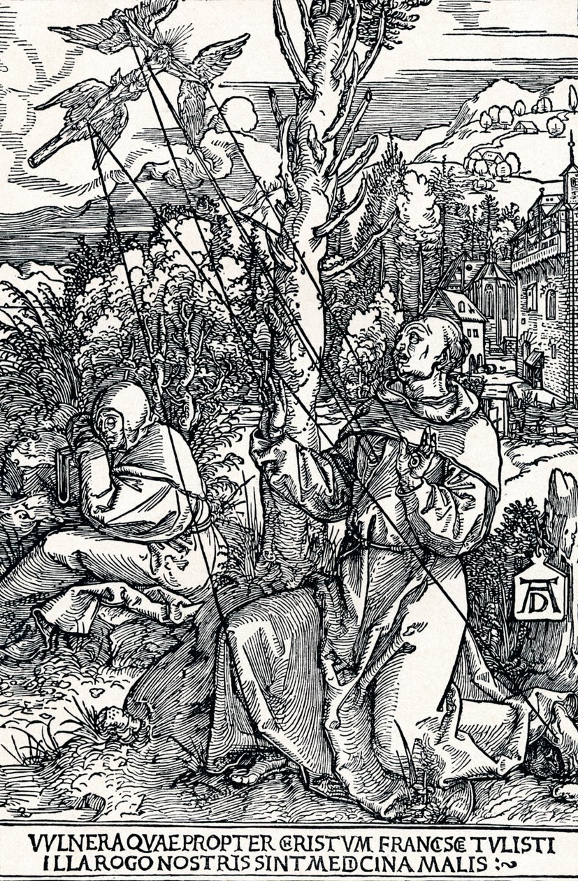 圣弗朗西斯（St Francis）接受柱头，1504年1906年 作者 阿尔布雷希特丢勒