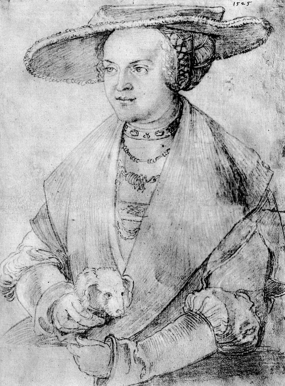 勃兰登堡-安斯巴赫（Brandenburg-Ansbach）的苏珊（Susanne），1525年，1936年 作者 阿尔布雷希特丢勒