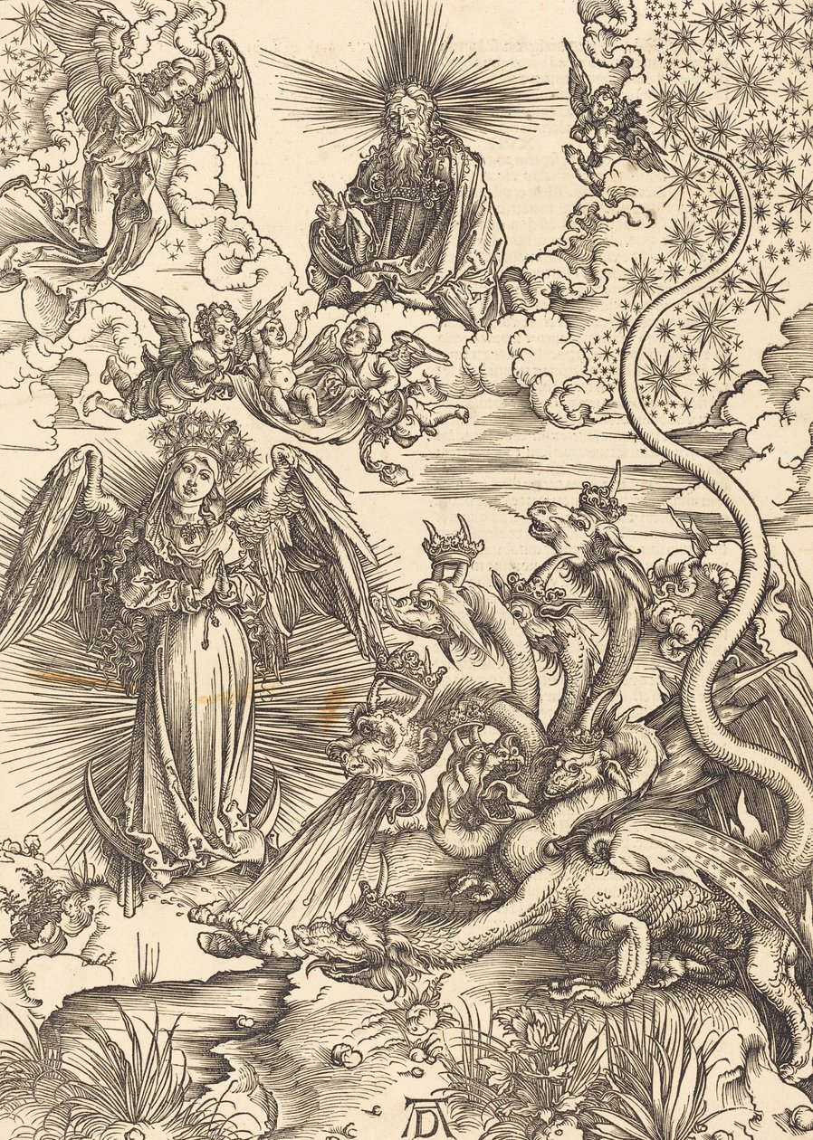 世界末日的女人》，1498年。 作者 阿尔布雷希特丢勒