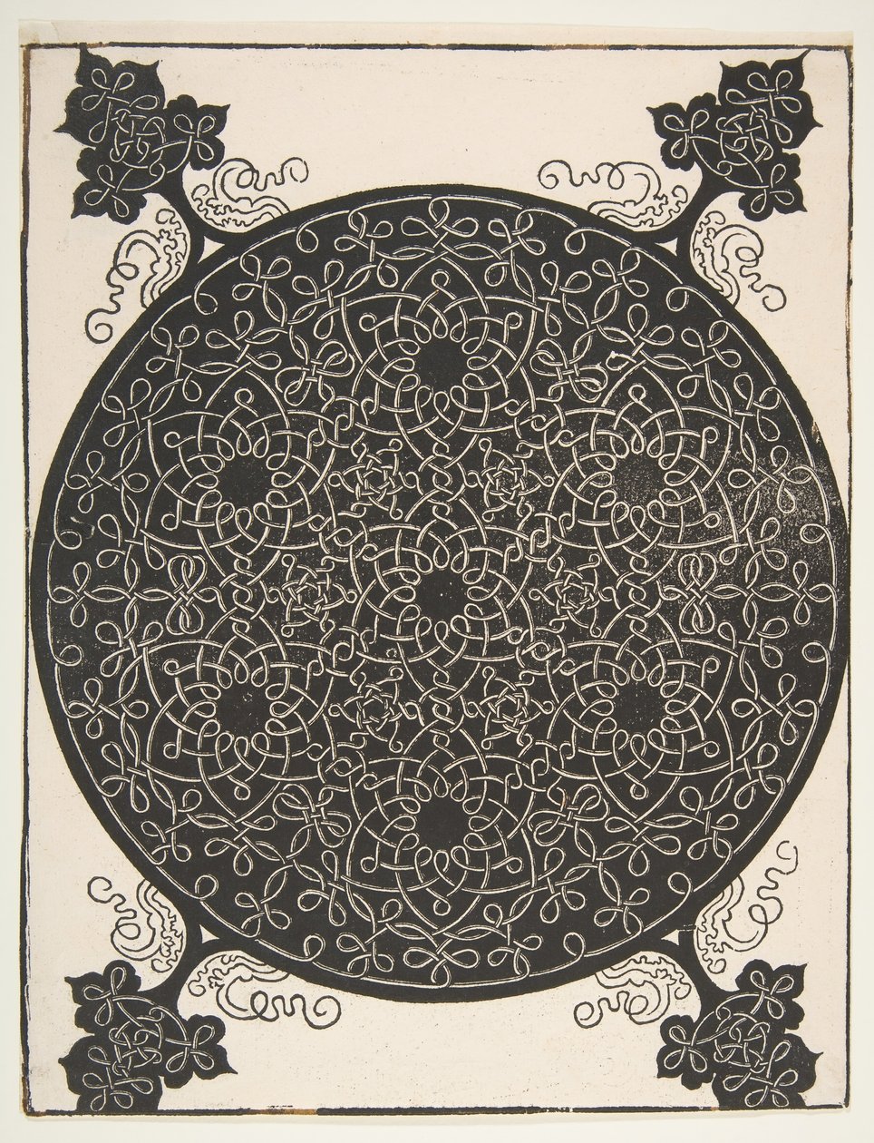 第五结。 1521年前与七个六角星交错的Roundel。 作者 阿尔布雷希特丢勒