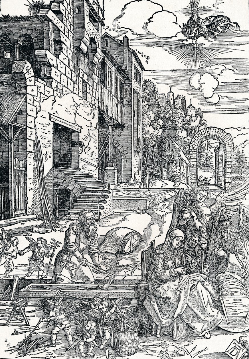 埃及的神圣家族，c1501-1502，1906年 作者 阿尔布雷希特丢勒