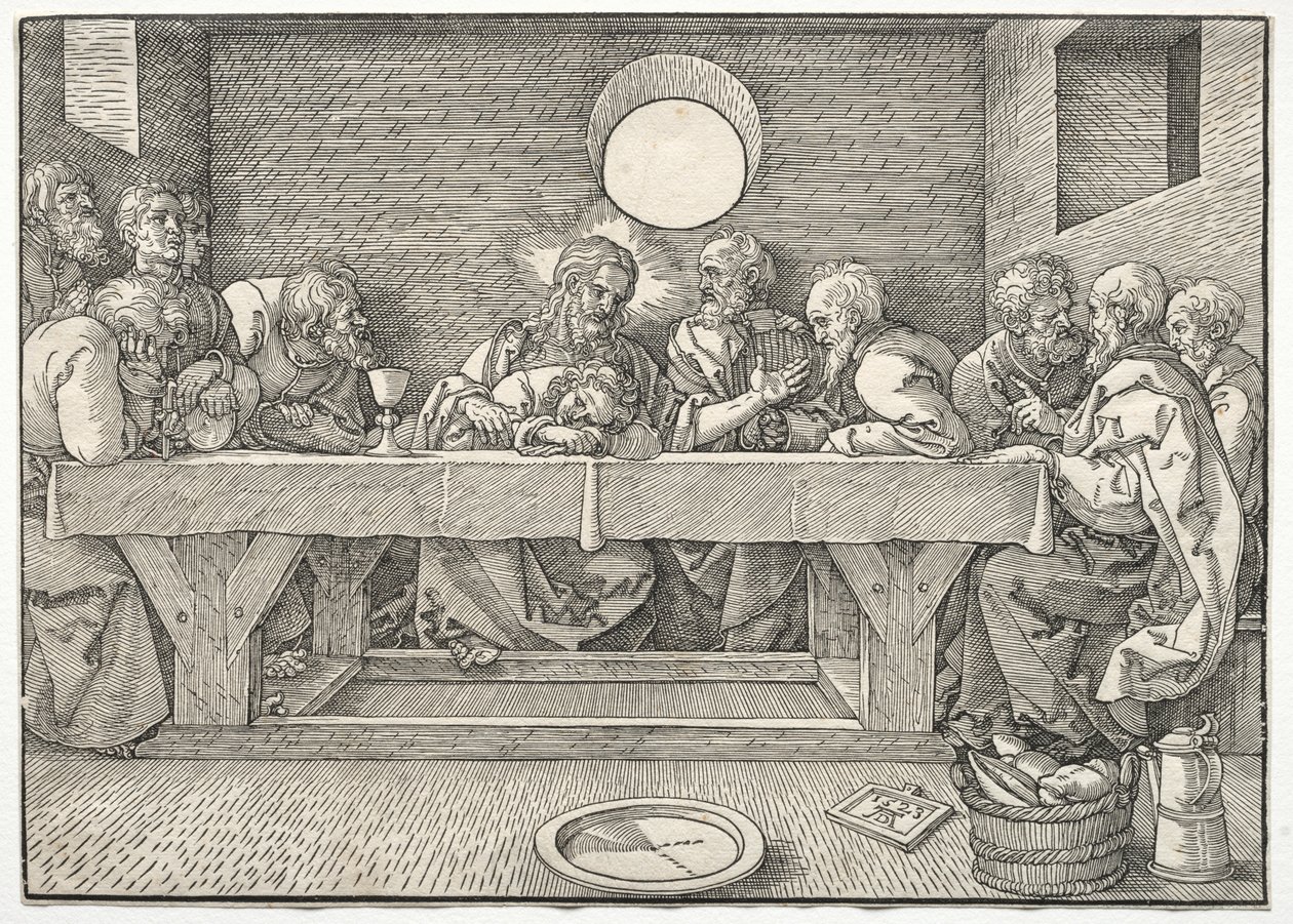 最后的晚餐，1523年。 作者 阿尔布雷希特丢勒