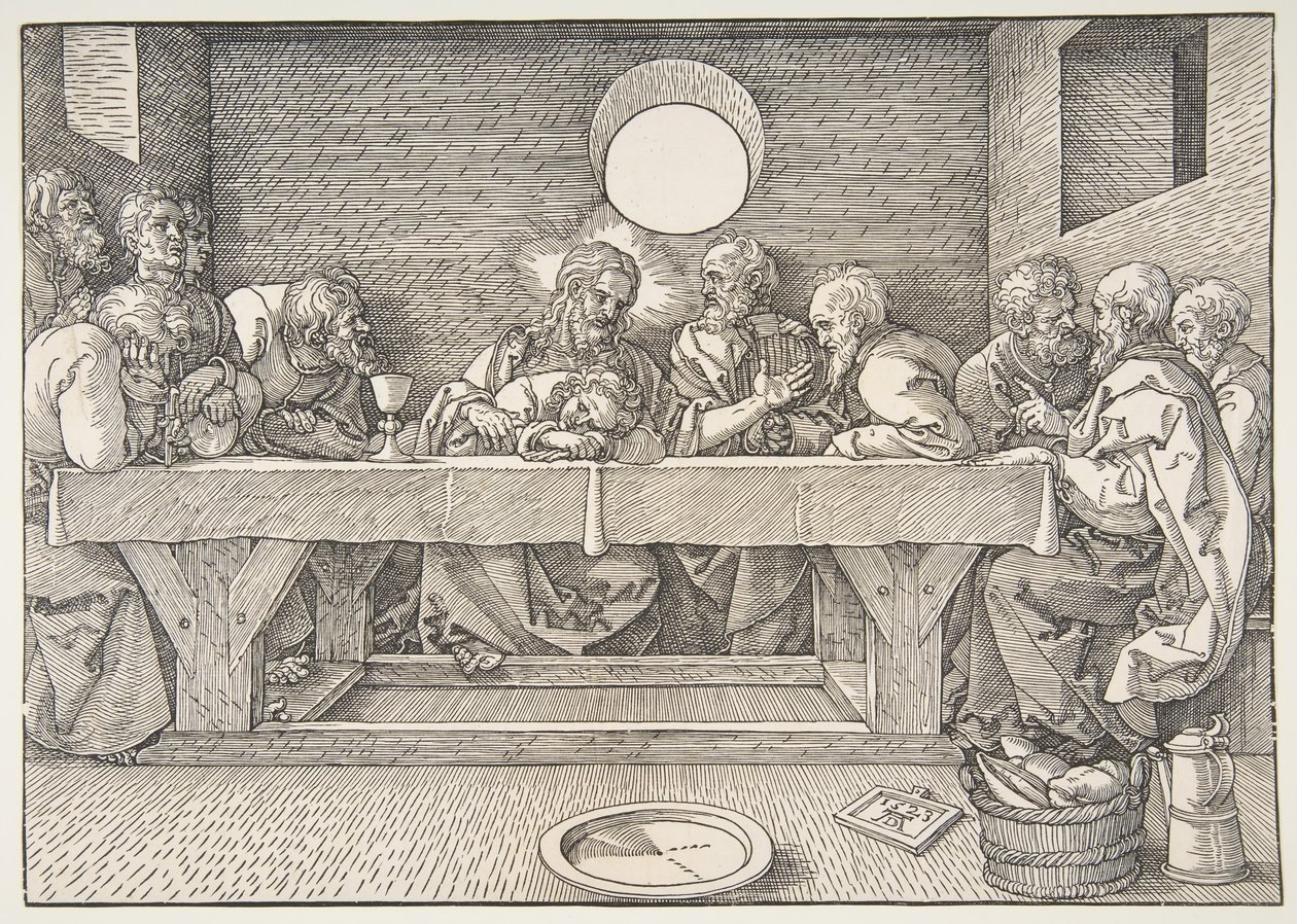 最后的晚餐，1523年。 作者 阿尔布雷希特丢勒
