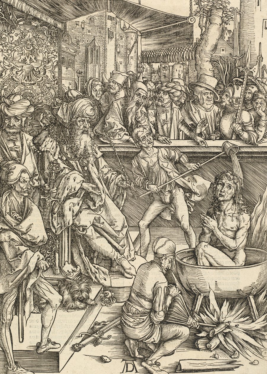 圣约翰的殉道》，1498年。 作者 阿尔布雷希特丢勒