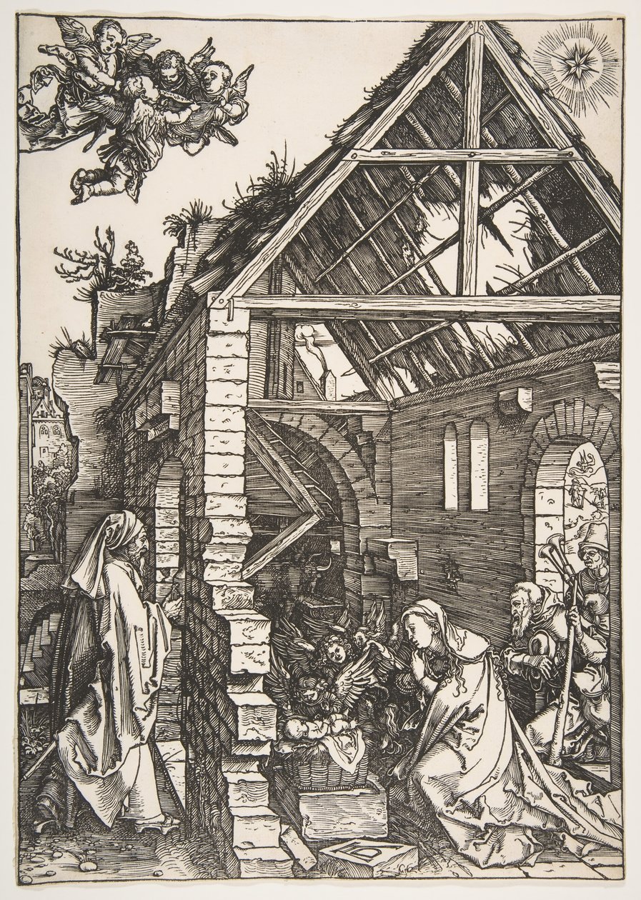 耶稣诞生，摘自《处女的生活》，1502-3年。 作者 阿尔布雷希特丢勒