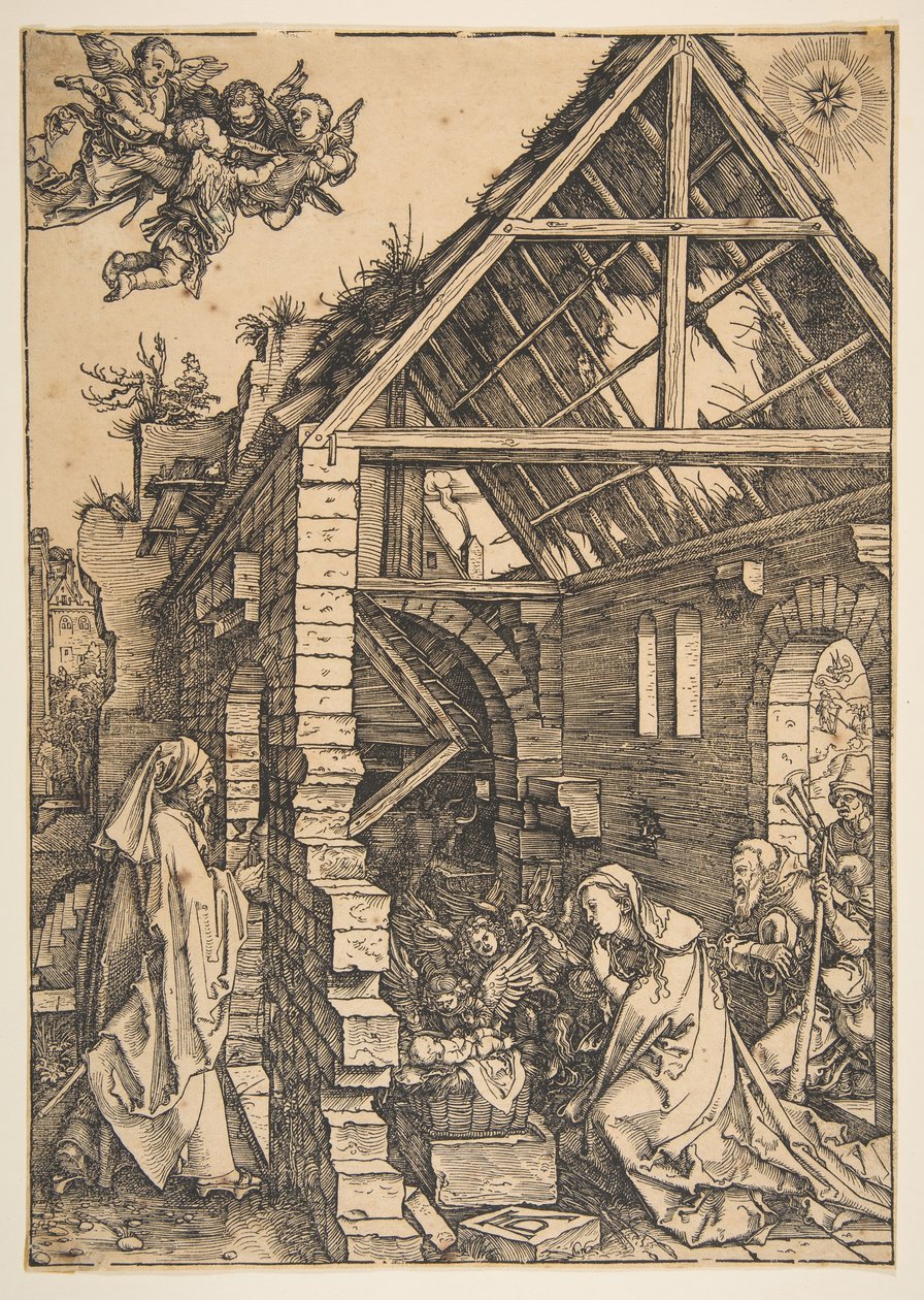 耶稣诞生，摘自《处女的生活》，1502-3年。 作者 阿尔布雷希特丢勒
