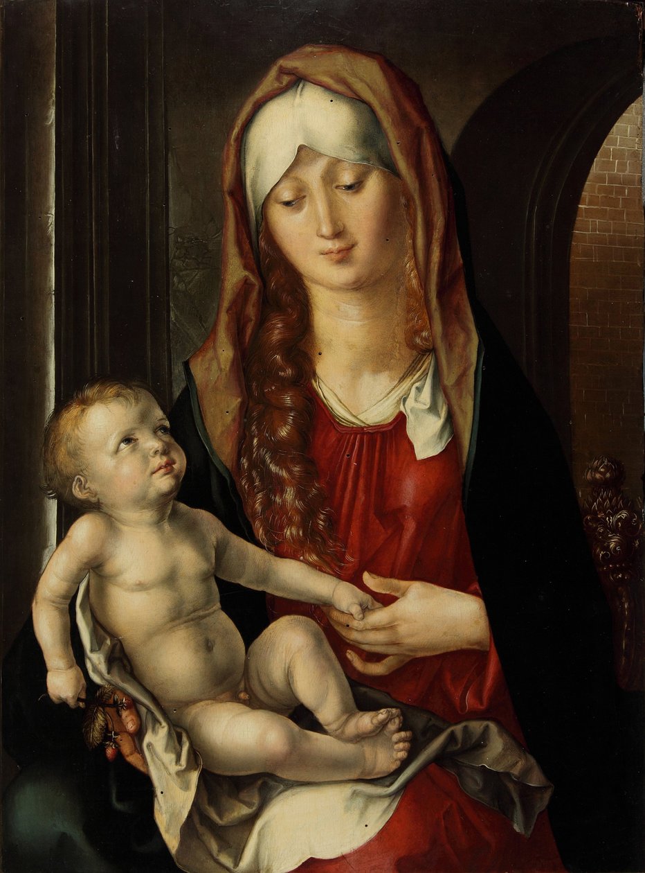 圣母和孩子 Madonna del Patrocinio ，1495年。 作者 阿尔布雷希特丢勒