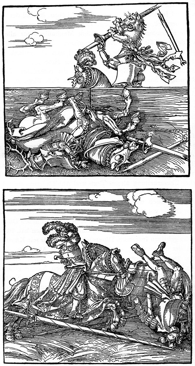 比赛场景，1515年至1516年，1936年 作者 阿尔布雷希特丢勒