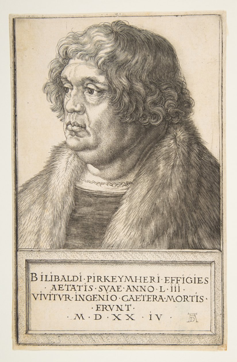 威廉·皮尔克海默（Willibald Pirckheimer），1524年。 作者 阿尔布雷希特丢勒