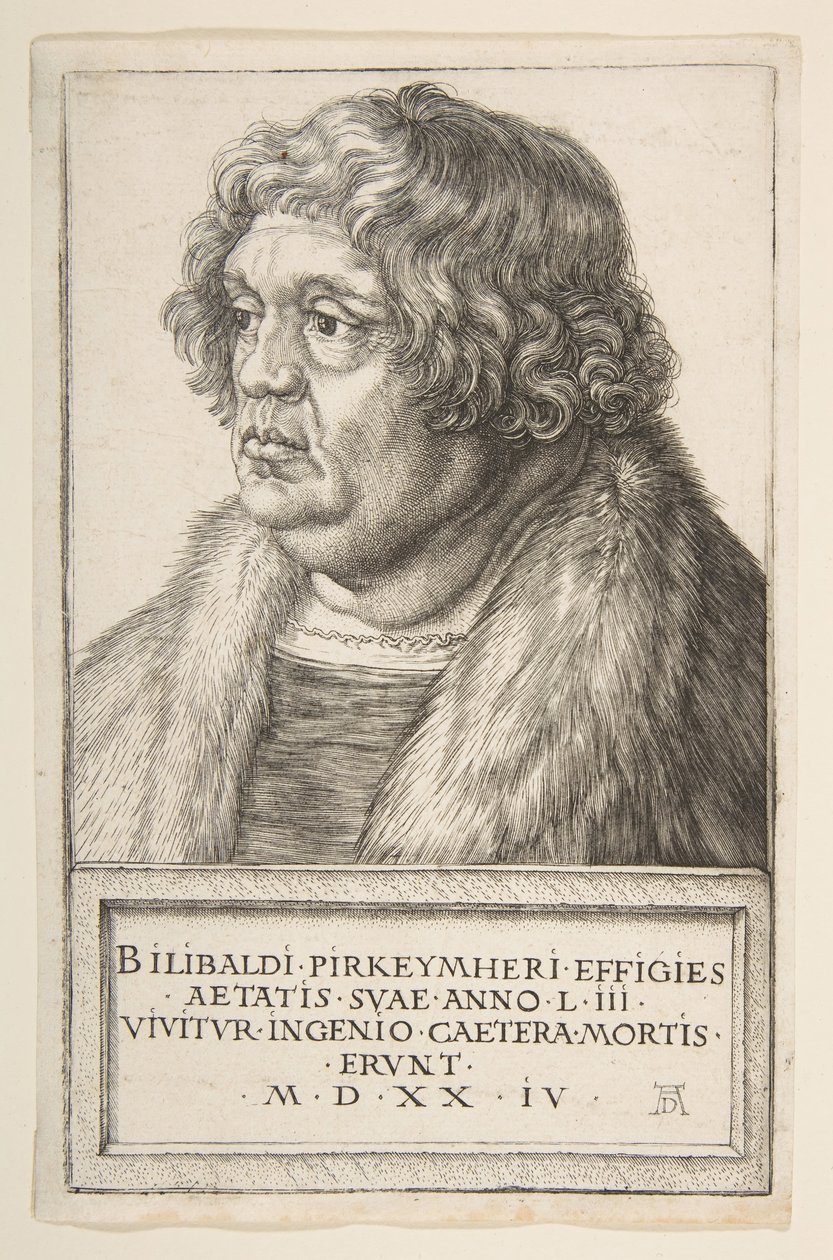 威廉·皮尔克海默（Willibald Pirckheimer），1524年。 作者 阿尔布雷希特丢勒