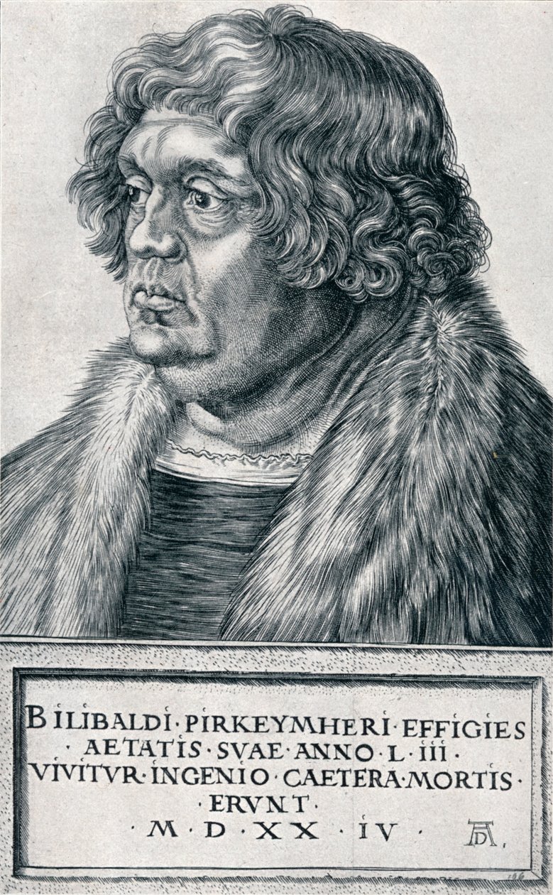威廉·皮尔克海默（Willibald Pirckheimer），1524年1906年 作者 阿尔布雷希特丢勒