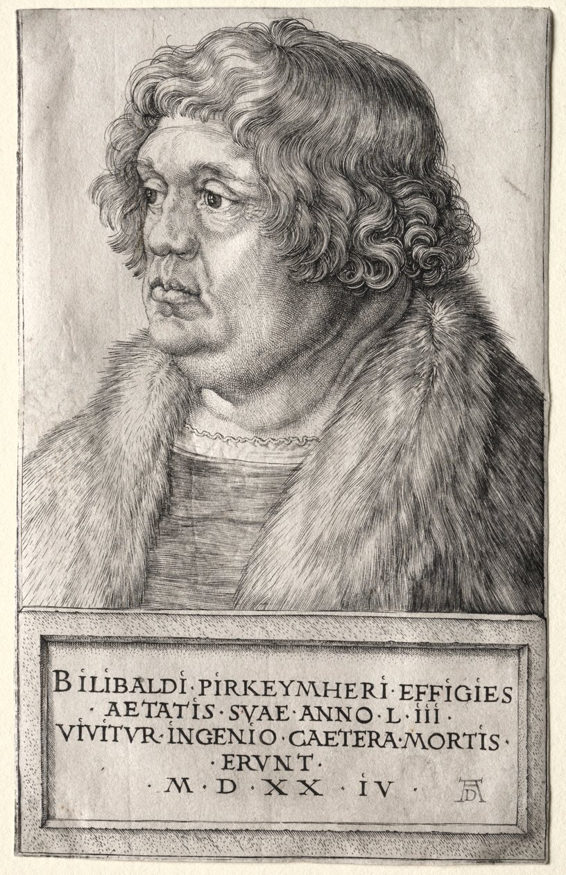 威廉·皮克海默（Willibald Pirkheimer），1524年。 作者 阿尔布雷希特丢勒