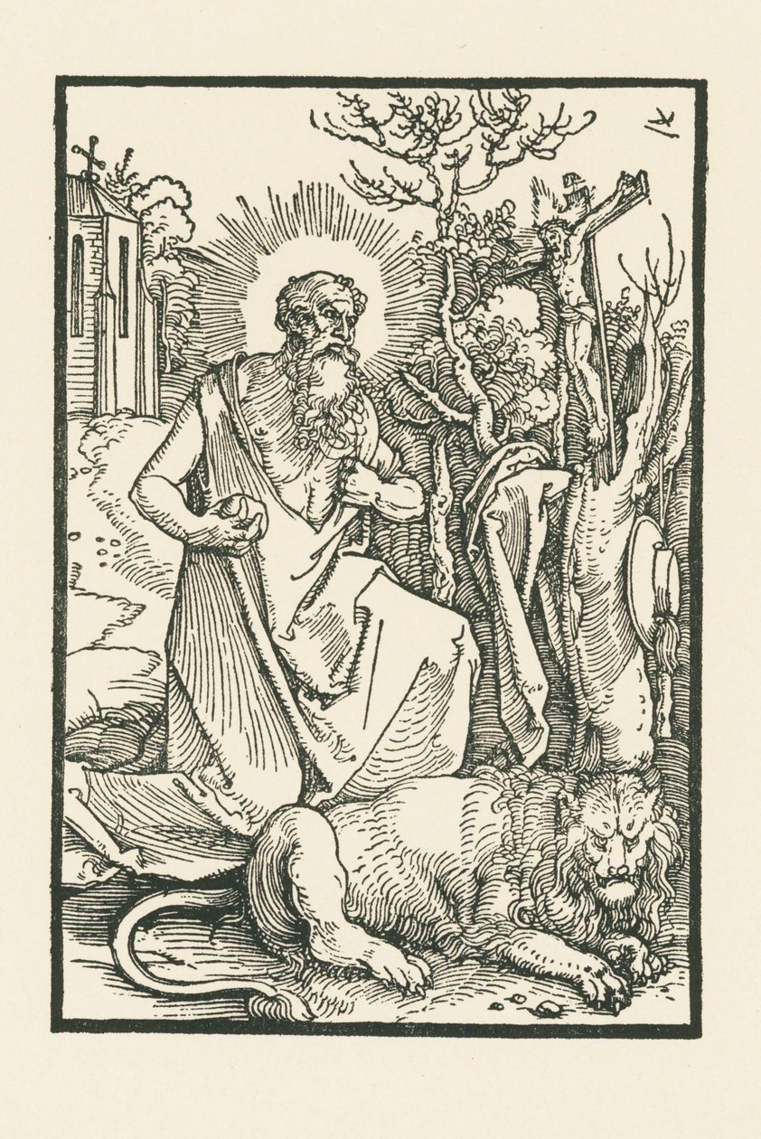 圣杰罗姆Lukas von Prag 的插图：Apologia.纽伦堡 Hieronymus Höltzel 印刷 作者 阿尔布雷希特·丢勒或丢勒