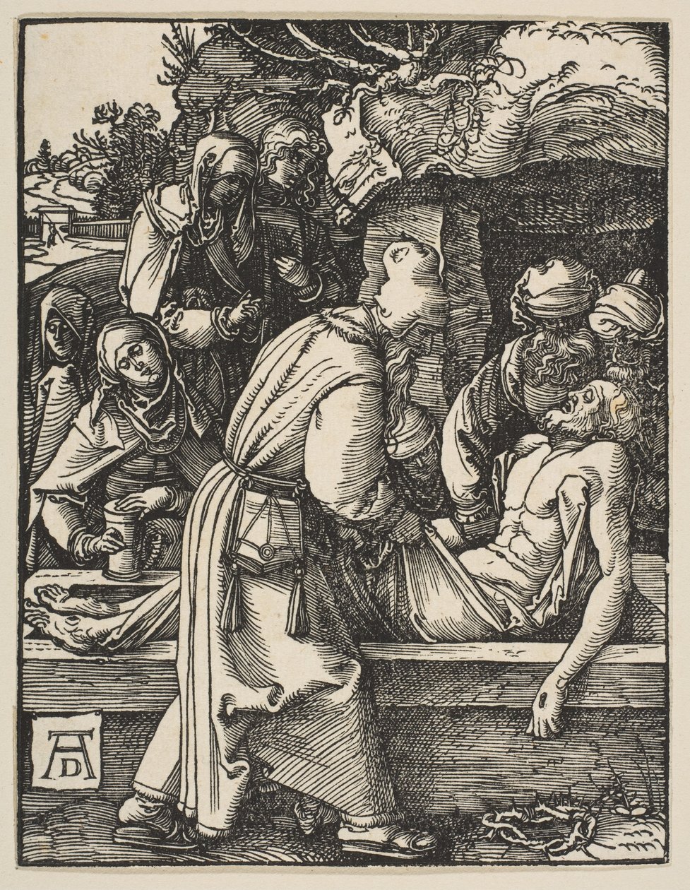 沉思，来自小激情，c.1509 作者 阿尔布雷希特丢勒