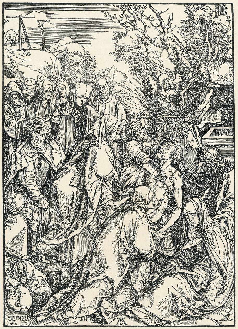 The Entombment, from the Large Passion，c.1496-97（木刻） 作者 阿尔布雷希特丢勒