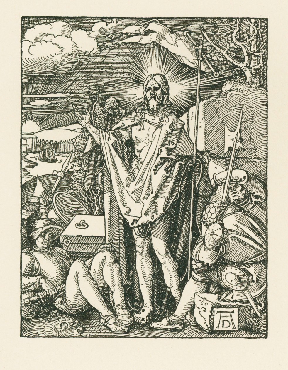 复活》，约 1510 年（木刻） 作者 阿尔布雷希特·丢勒或丢勒