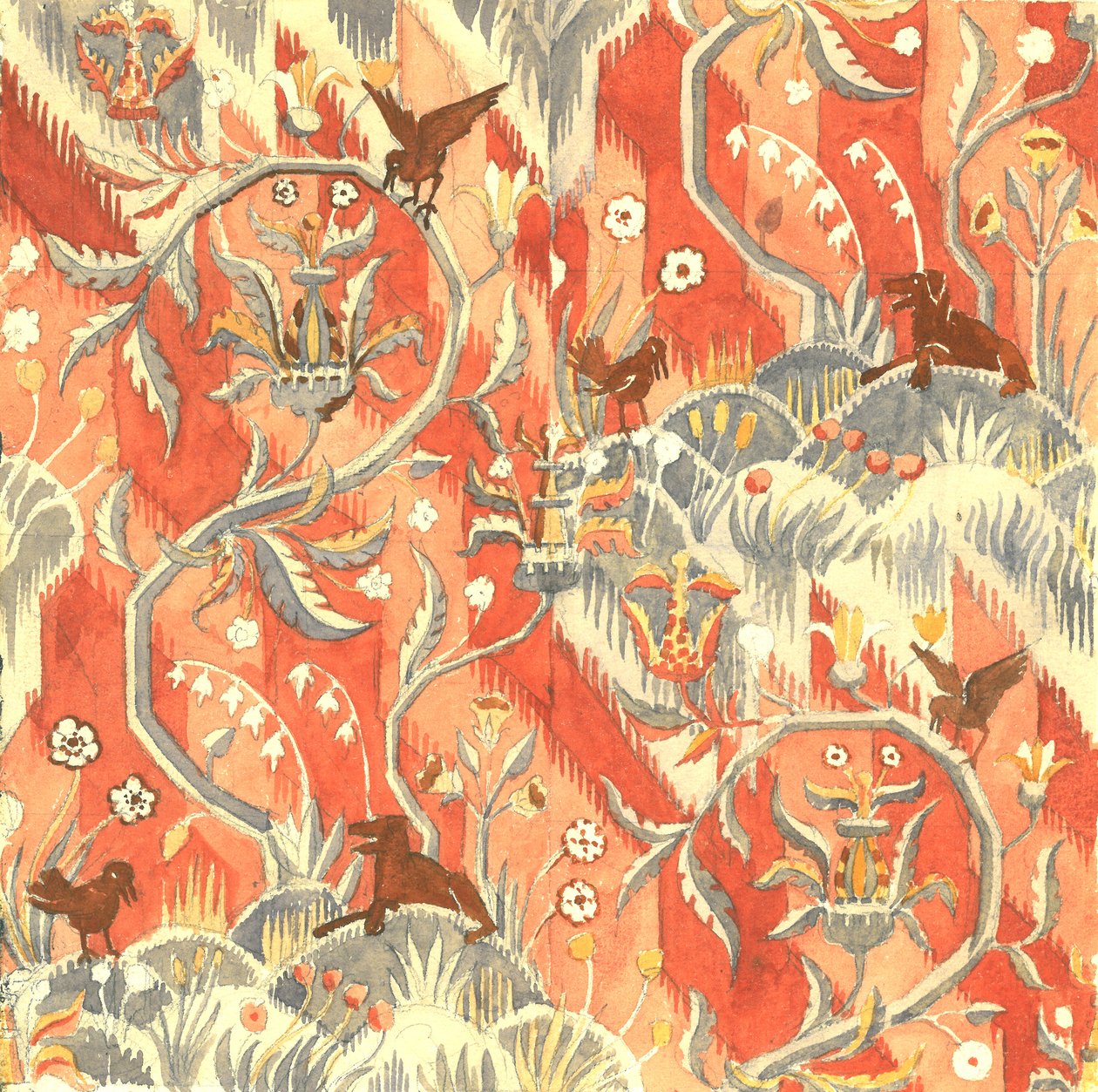 蓟谷，1927 年 11 月（纸上水粉画） 作者 亚历克·亨特