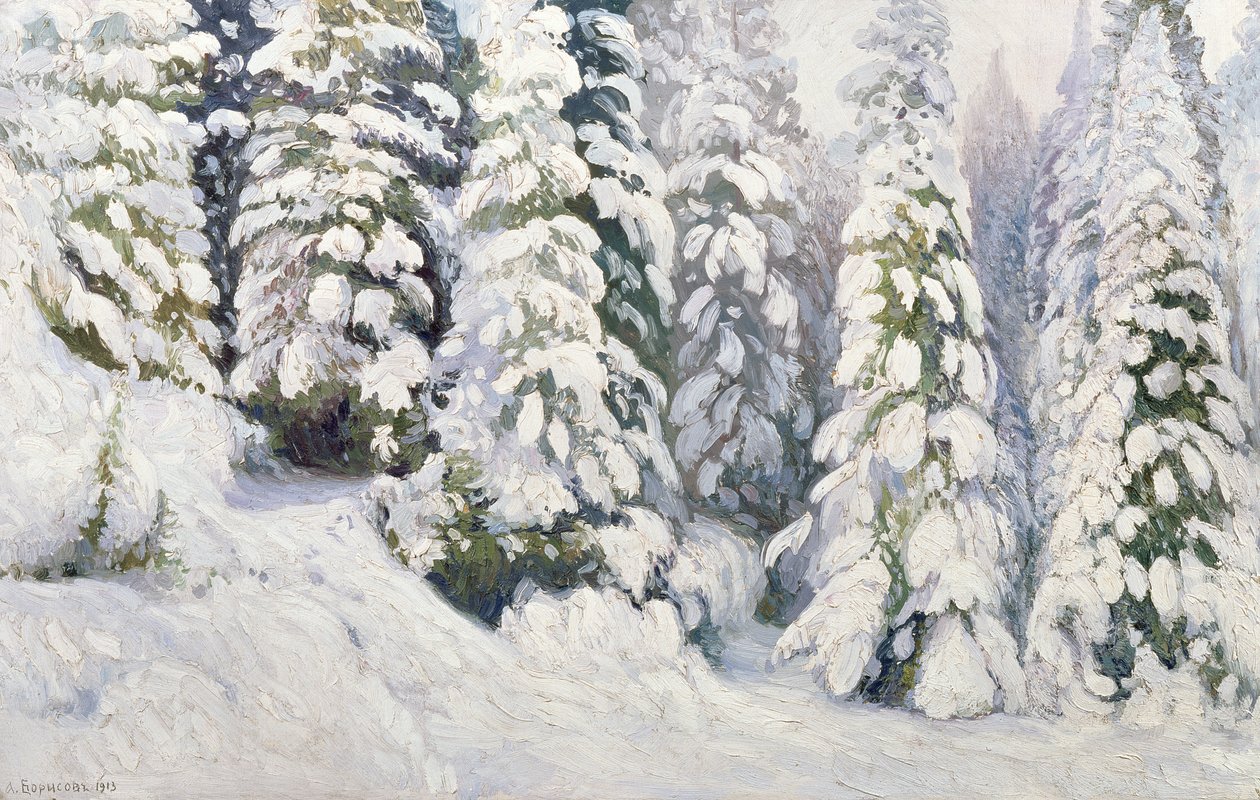 冬天的故事，1913年 作者 亚历山大·亚历山大·阿列克谢维奇·鲍里索夫（Aleksandr Alekseevich Borisov）