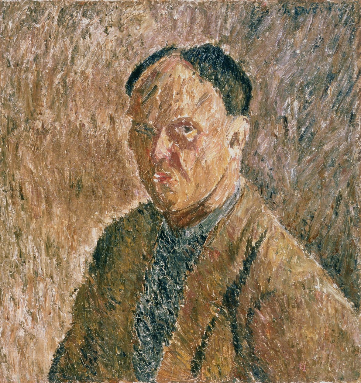 自画像，1923年 作者 亚历山大·戴维多维奇·德雷文（Aleksandr Davidovic Drevin）