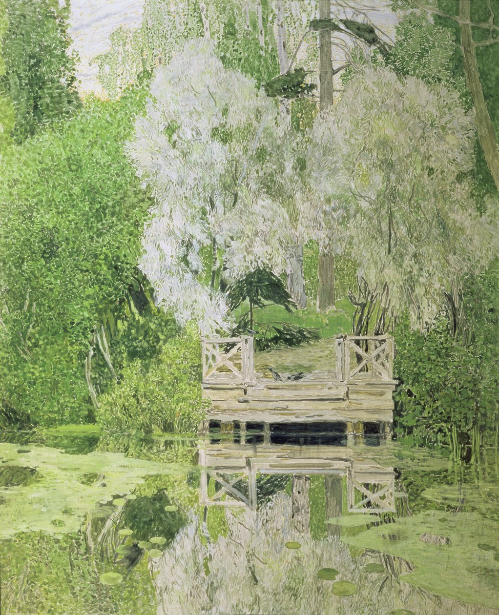 银白柳，1904年 作者 亚历山大·雅科夫列维奇·戈洛文