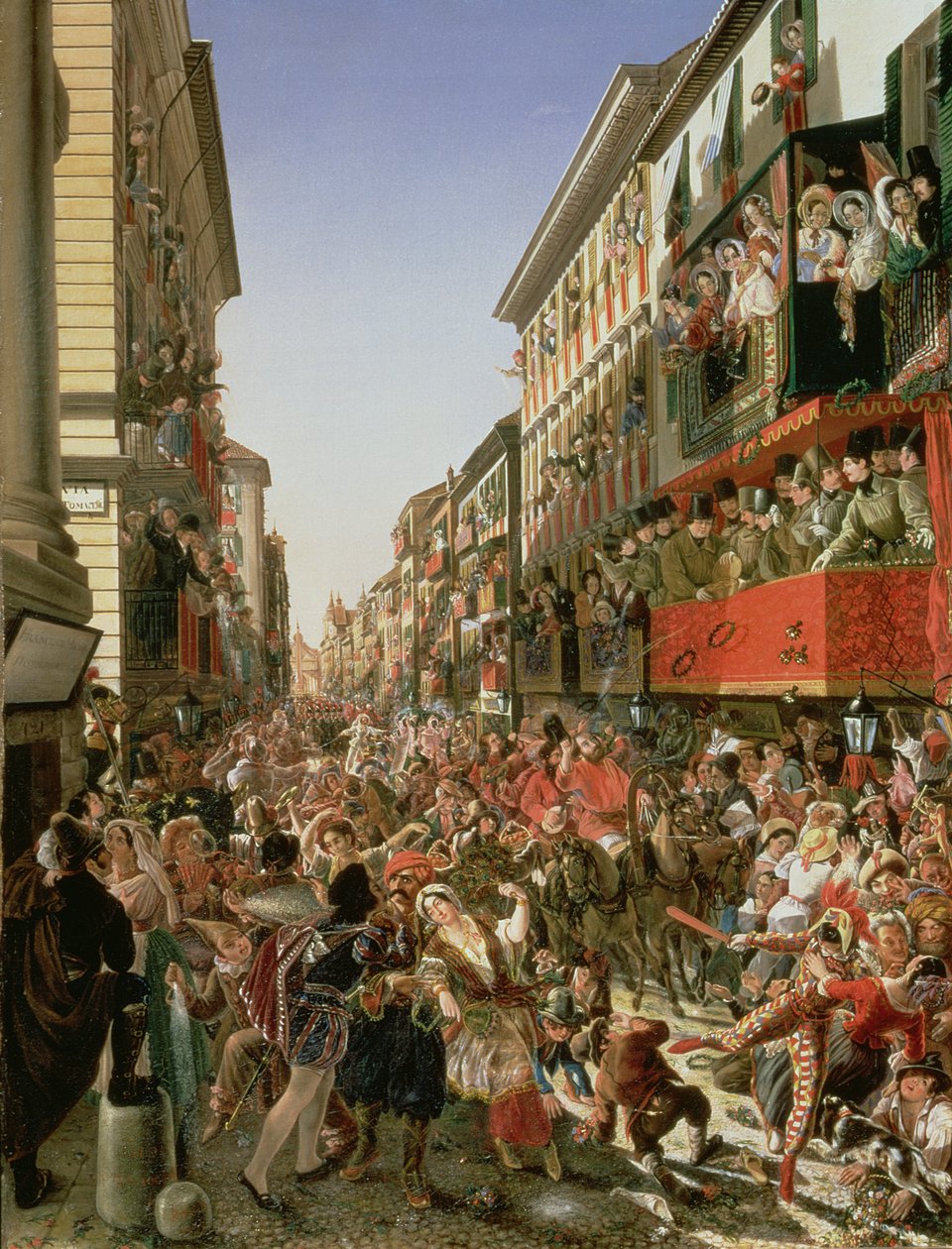 1839年在罗马举行的狂欢节 作者 亚历山大·彼得罗维奇·米亚索耶多夫
