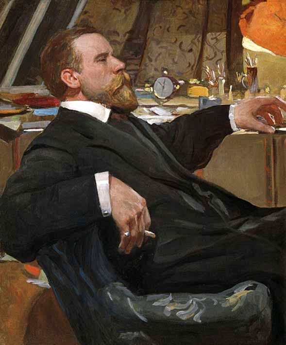 艺术家肖像Ivan Goryushkin-Sorokopudovn：-n 作者 亚历山大·瓦赫拉米耶夫（Aleksandr Vakhrameev）