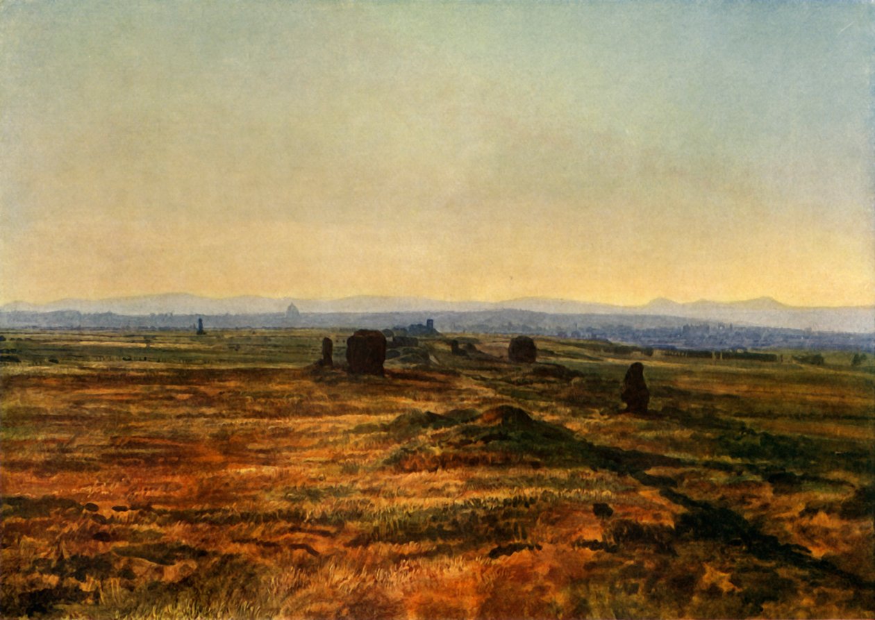 日落时的阿皮亚路（Appian Way），1845年，1965年。 作者 亚历山大·伊万诺夫