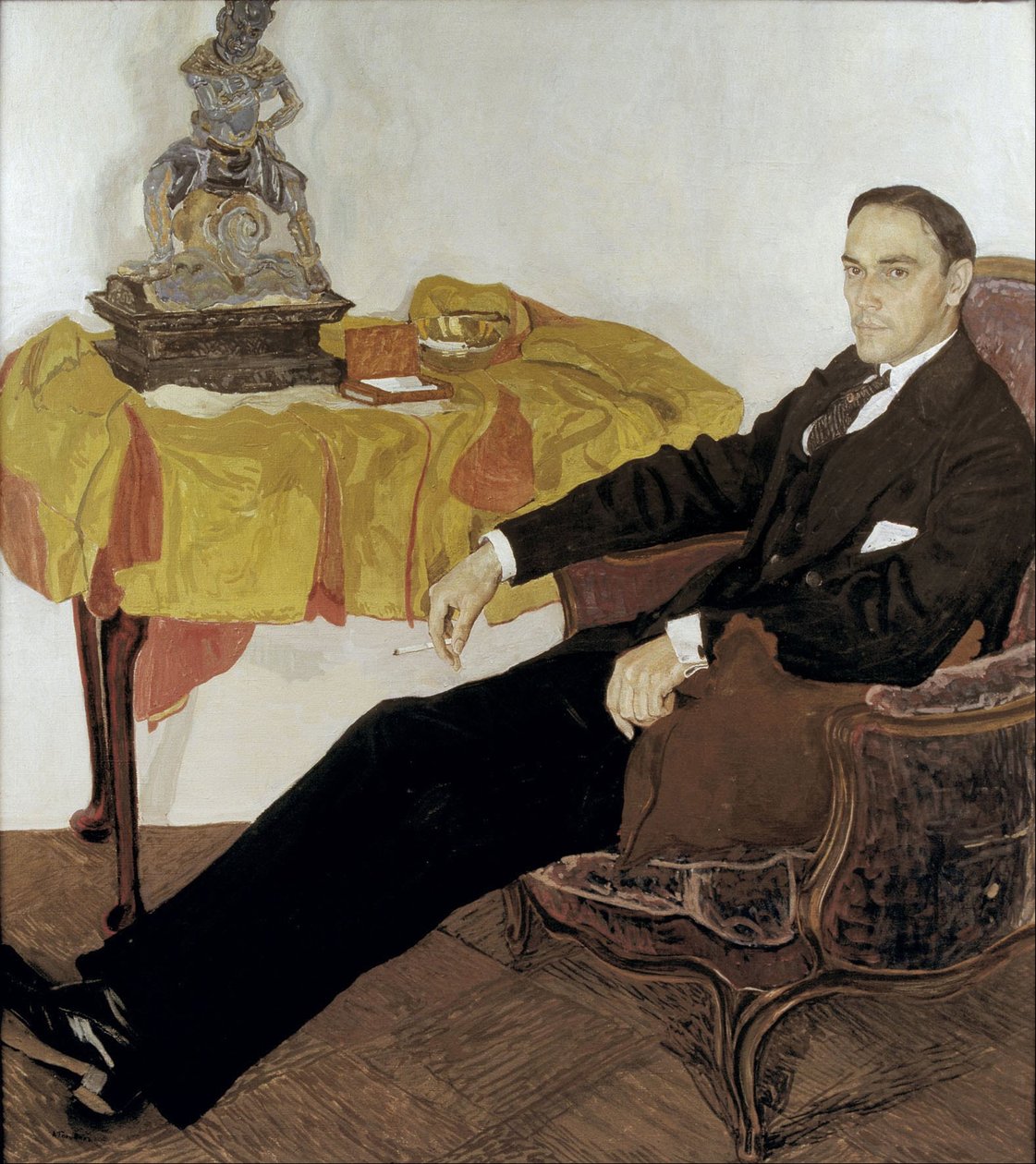 米歇尔·伊万诺维奇·捷列申科的肖像1886-1956，1911-1914 作者 亚历山大·雅科夫列维奇·戈洛文