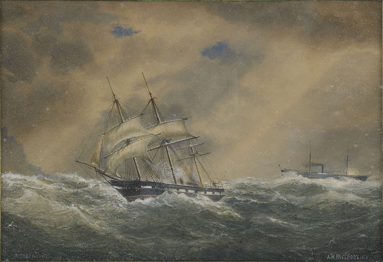 蒸汽护卫舰Svetlana，1878年 作者 亚历山大·卡洛维奇·贝格罗夫
