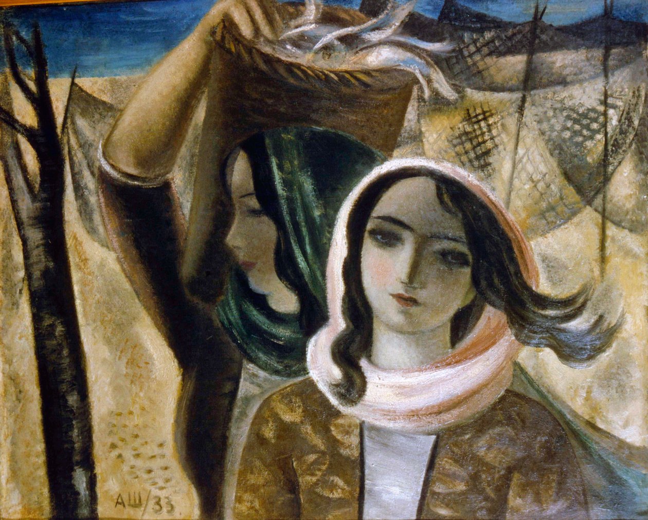 渔女》，1933年。   作者 亚历山大·舍甫琴科