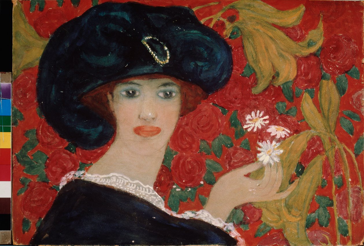 骆驼夫人Oeuvre de Alexander Vasilyevich Shevchenko (Alexandre Chevtchenko) (1883-1948), aquarelle et gouache sur carton 作者 亚历山大·瓦西里耶维奇·舍甫琴科