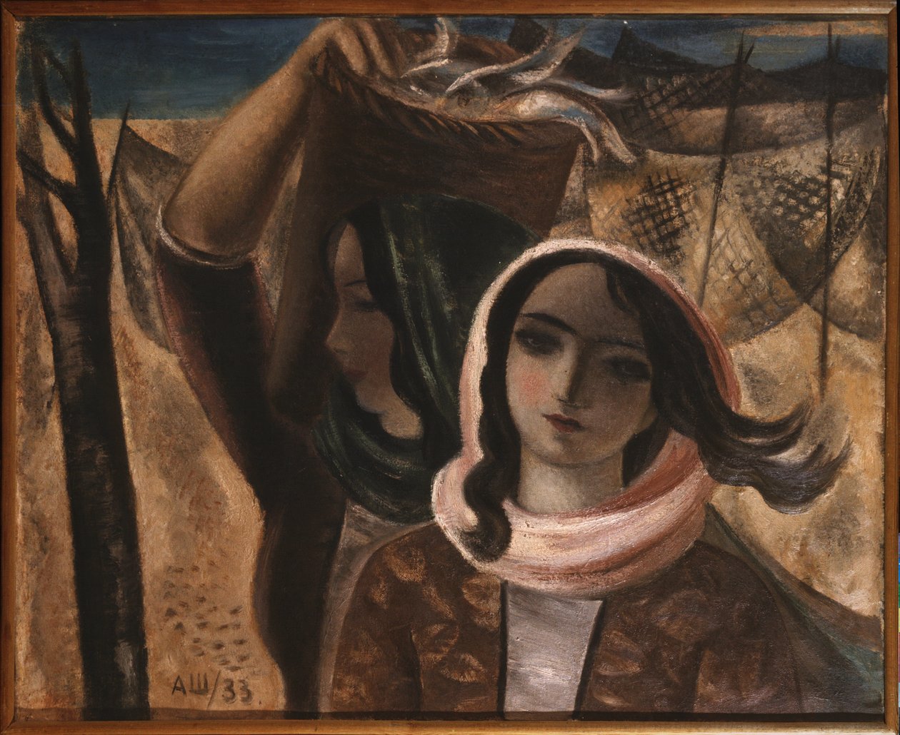 Patused. Maal Aleksandr Vasiljevitš Ševtšenko (Aleksandr Ševtšenko) (1883-1948), õli lõuendil Les pecheuses. Aleksandr Vasiljevitš Ševtšenko (Aleksandr Ševtšenko) maal (1883-1948), õli lõuendil 作者 亚历山大·瓦西里耶维奇·舍甫琴科
