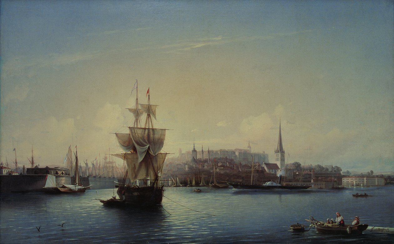 塔林港，1853年 作者 亚历山大·彼得罗维奇·波哥柳波夫