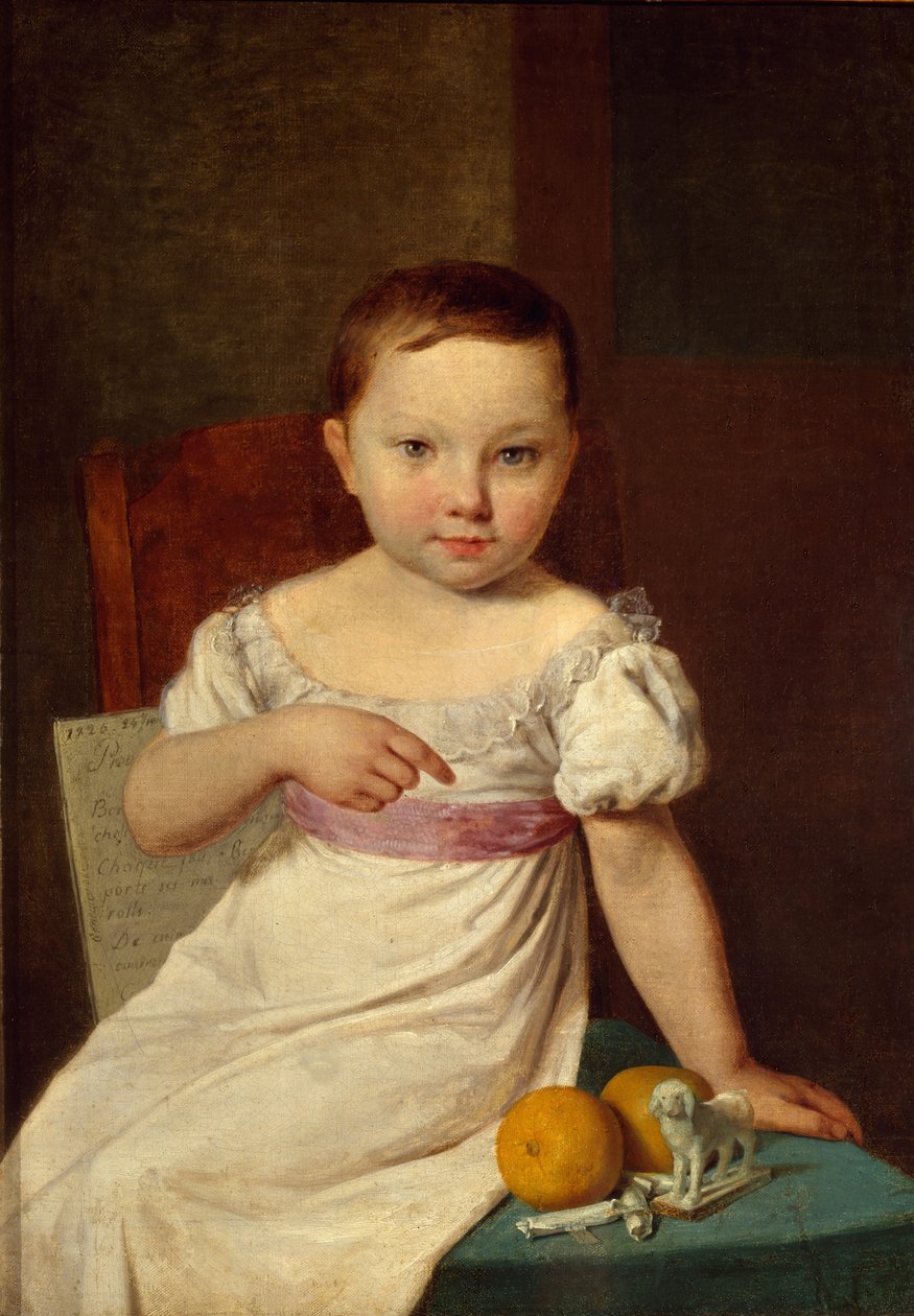 Nastenka Khavskaya的肖像，1826年 作者 Aleksei Gavrilovich Venetsianov