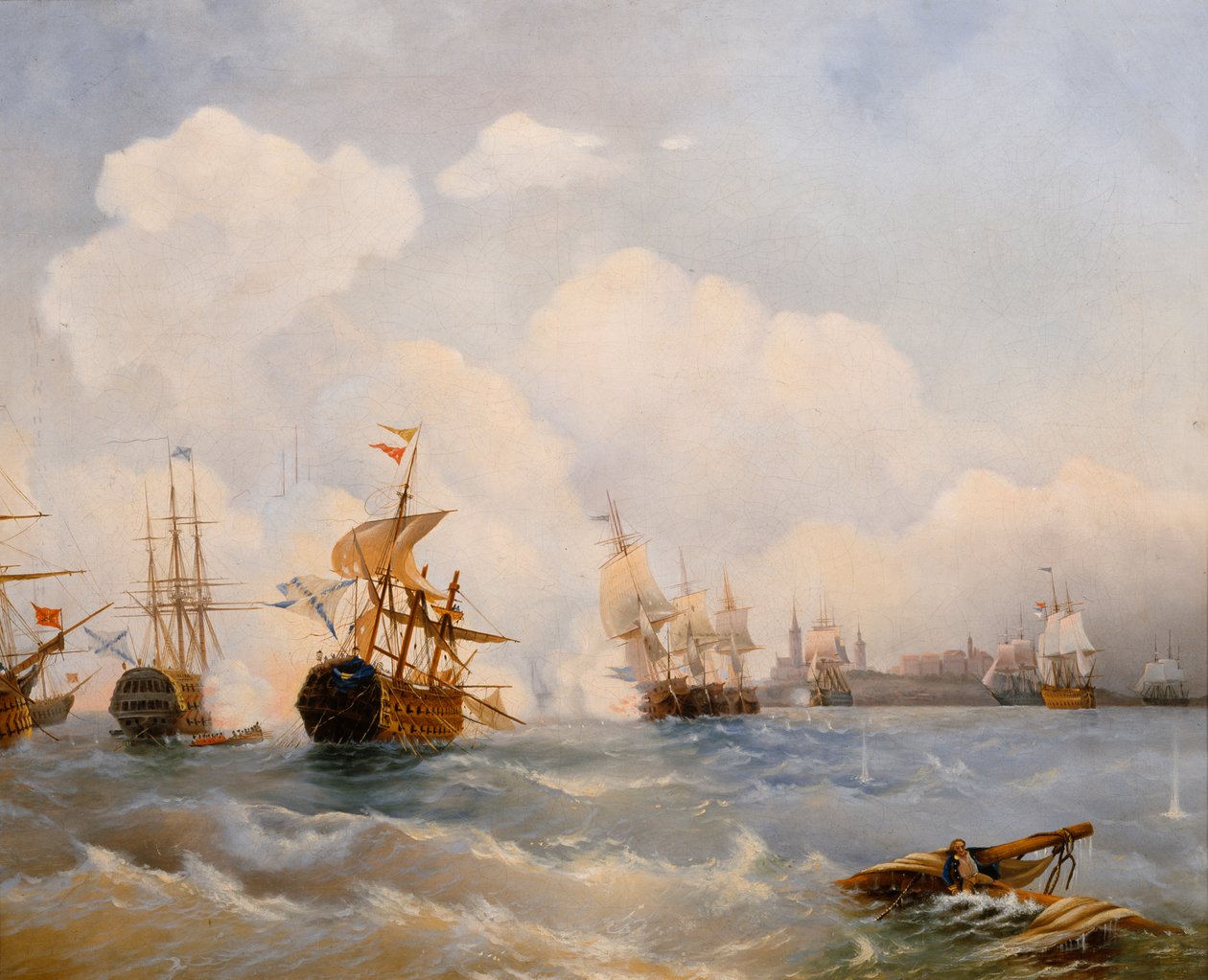 1790年5月13日，1860年代的海战 作者 亚历山大·彼得罗维奇·波哥柳波夫