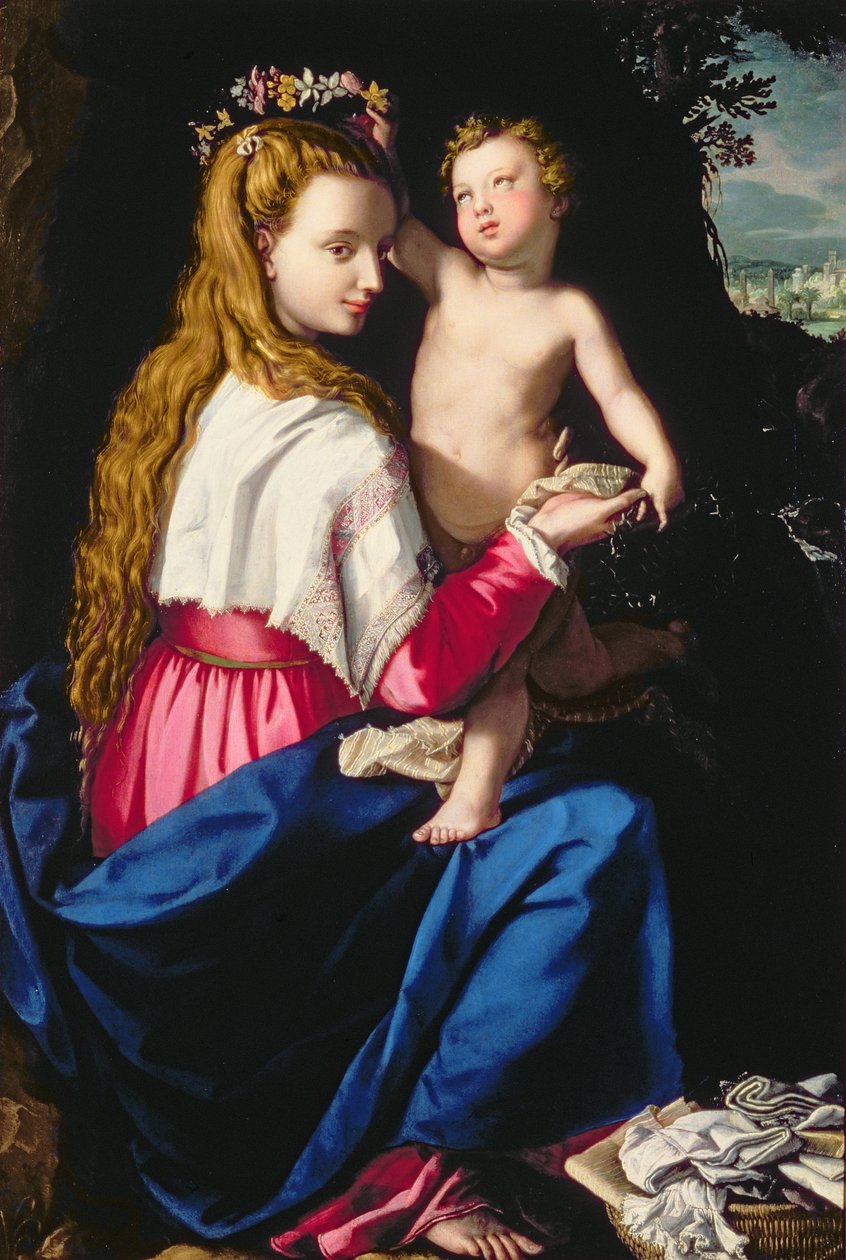麦当娜和孩子 作者 亚历山德罗·阿洛里（Alessandro Allori）