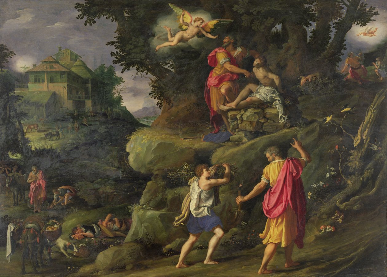 1601年艾萨克的牺牲 作者 亚历山德罗·阿洛里（Alessandro Allori）