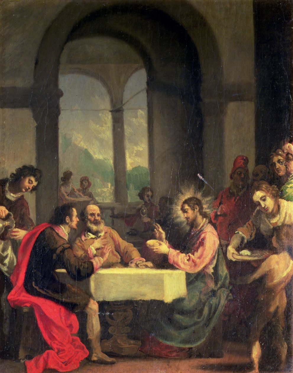 晚餐在Emmaus，c.1600-05 作者 亚历山德罗·阿洛里（Alessandro Allori）